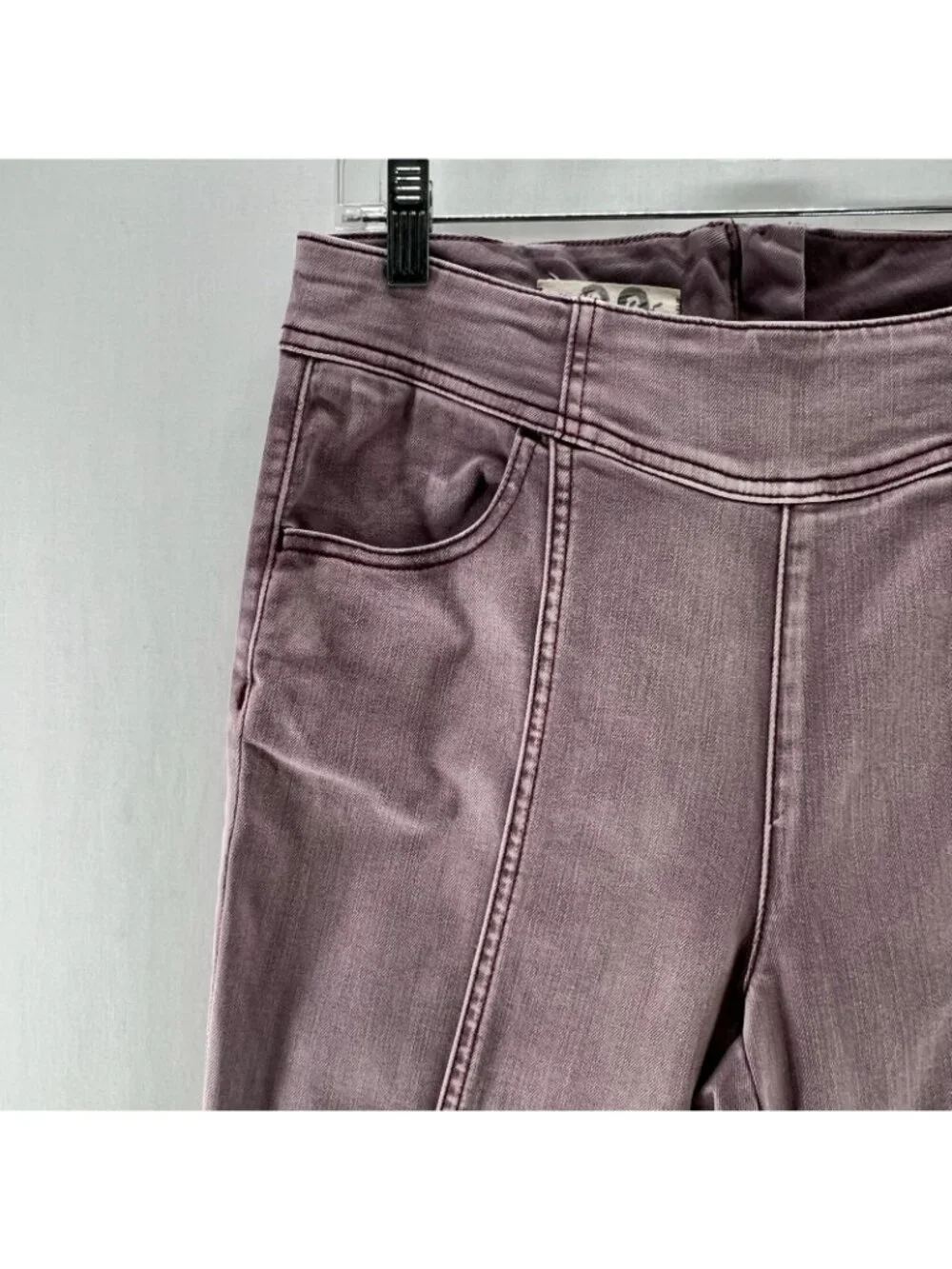 We The Free Mercury Skinny Jeans Size 29 High Rise Seam Ankle Zip Stretch Purple